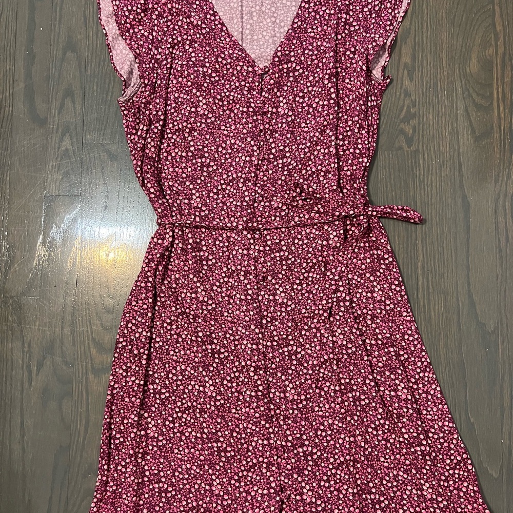 Goodthreads Pink Floral Midi Dress